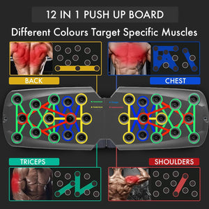 Elite PushUp Board – Portable Home Workout Trainer - Essence Home N Wellness