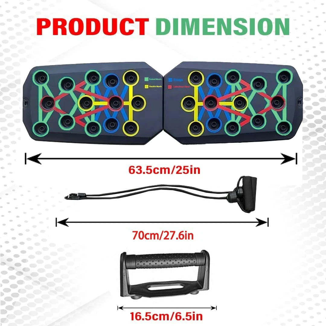 Elite PushUp Board – Portable Home Workout Trainer - Essence Home N Wellness